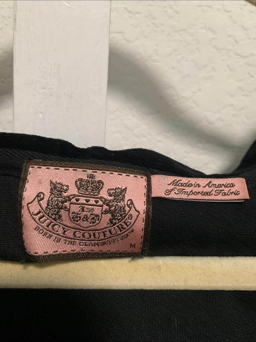 Juicy Couture Velvet Zip-Up Hoodie Jacket in Black - Picture 2 of 9